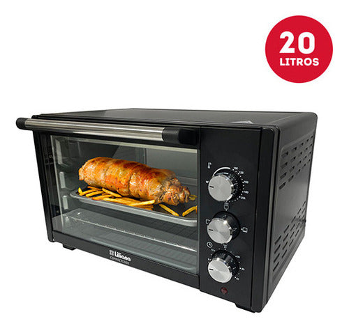 Horno Electrico Liliana Ao200 Compactcook Color Negro