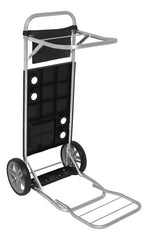 Carrito Playero Aluminio Playa Porta Reposeras Sombrilla Bel Negro