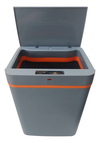 Cesto De Basura Con Sensor Inteligente Vivendi 51303 De 15l Gris