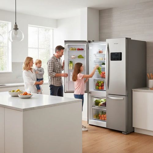 Heladera No Frost Whirlpool Wro85mk Inverter French Door Inox