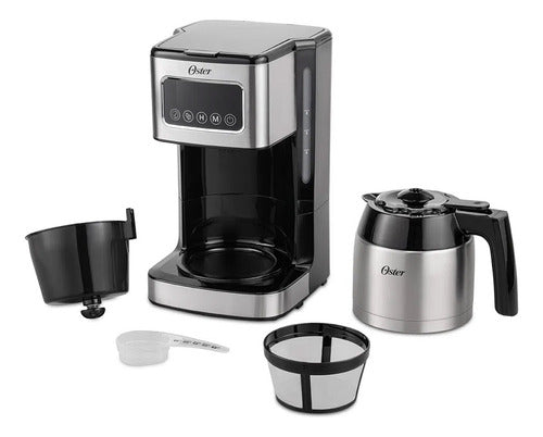 Cafetera Programable Oster Bvstdc4404 Jarra Térmica 8 Tazas Plateado