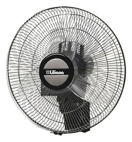 Ventilador De Pared Liliana Vwoc20 Con 3 Palas De Plástico Color Transparente Estructura Color Plata 20  De Diámetro