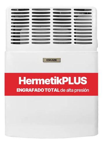Calefactor Eskabe S21 Blanco Tb2 2000 Kcal Con Termostato Blanco