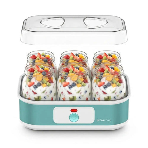 Yogurtera Ultracomb Yg-2706 6 Jarros Vidrio 1080ml 20w Celeste