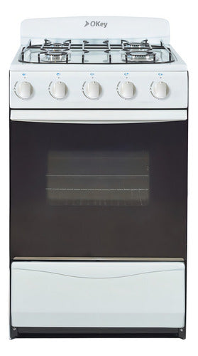 Cocina Ormay Okey Petit Multigas 4 Hornallas Blanca