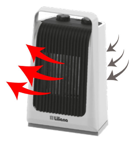 Caloventor Eléctrico Liliana Ptc560 Horizontal Vertical Cts