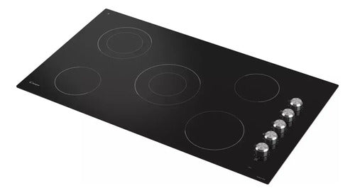 Anafe Vitroceramico Candy 90cm Evc915sk Empotrable 5 Zonas Negro