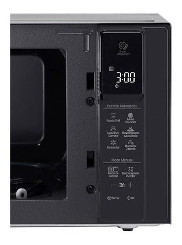 Microondas Grill LG Neochef Mh8298 Inverter Negro De 42lts