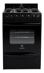 Cocina Escorial Master Style Multigas Color Negro Con Puerta