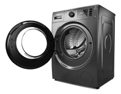 Lavarropas Frontal Whirlpool Wnq90as 9kg 1400rpm Inverter Gris Oscuro