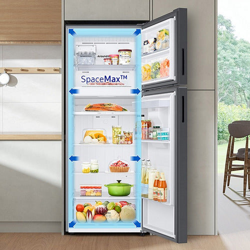 Heladera Samsung Rt42 Inverter 407 L Black Dispenser Black Doi