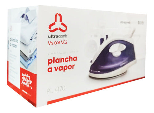 Plancha Vapor Ultracomb Pl4170 Antiadherente Rociador 1400w - Violeta