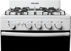 Cocina 87643vm 55cm 4 Hornallas Bl. Volcan Color Blanco Tipo De Conexión Multigas
