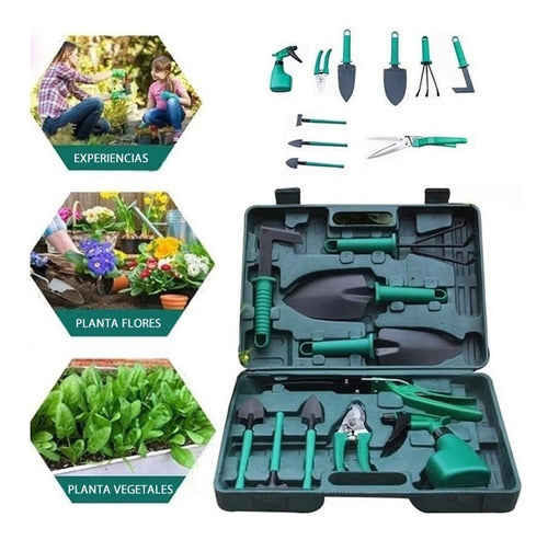 Kit De Jardineria Valija Set 10 Herramientas Jardin En Cuota