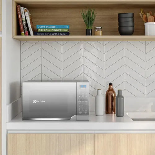 Microondas Electrolux Emdm25g5gsyg 25l Con Grill Y Función Descongelar Color Plata