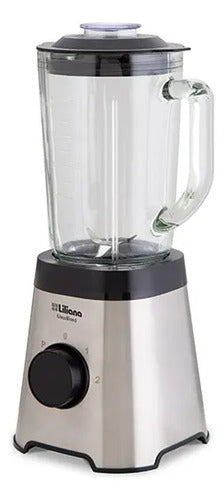 Licuadora Liliana Glassbend Vaso Vidrio Y Botella Portable Acero