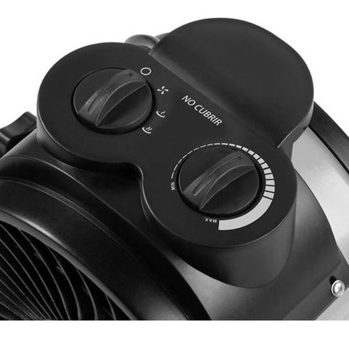 Caloventor Liliana Cfi700 Heatcyclone 1200/2400w Color Gris