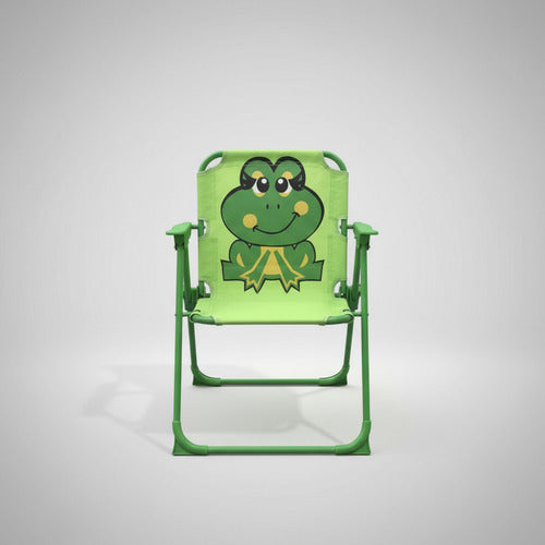 Silla Reposera Infantil Niños Chicos 1 Posicion Ranita Verde Verde