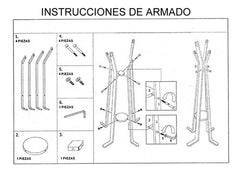 Perchero De Pie Nordico De Madera Natural Tio Musa Color Marrón Claro