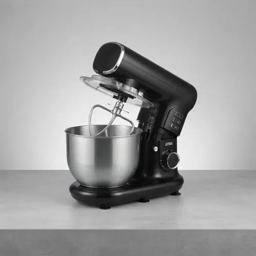 Batidora Planetaria Atma Bp24b0an Acero Inox 6 Vel Negro 60hz