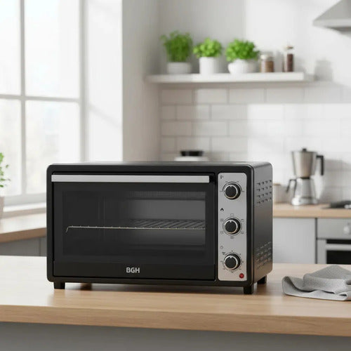 Horno Eléctrico Bgh 55 Litros Negro