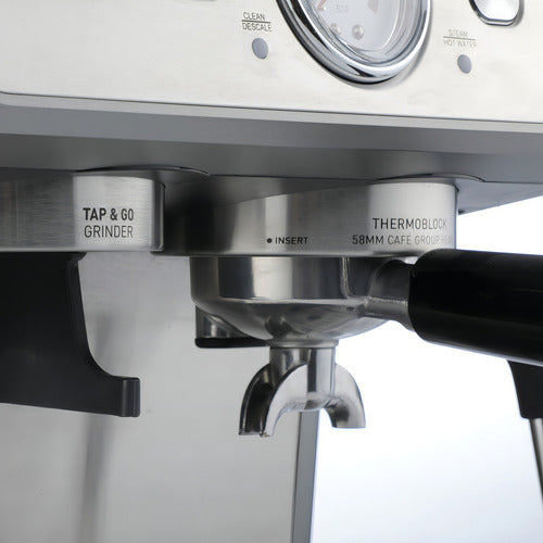 Cafetera Expresso Con Molinillo Smartlife Ecg5020 15 Bares Gris