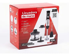 Mixer Licuadora Mano Atma Lmat21123in Vaso Batidor Chopper Negro