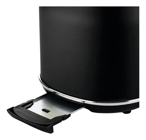 Tostadora Westinghouse Retro Tm800-03 Negra Color Negro