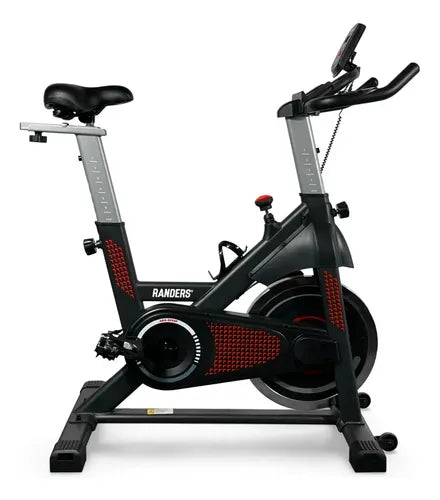 Bicicleta De Spinning Semi-profesional Randers 895sp H:150kg Negro