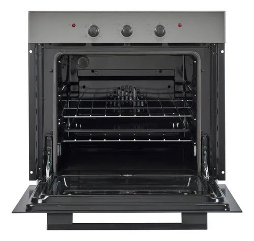 Horno Eléctrico Longvie He1900 Empotrable De 56 L Con Convección Y Grill Acero Inoxidable
