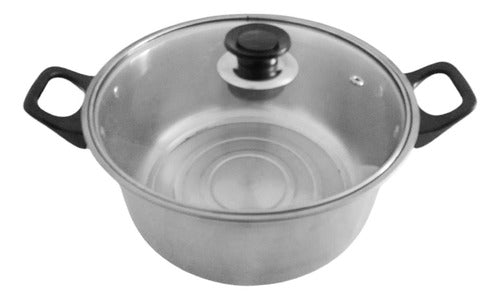 Juego Batería Set Cocina 11 Piezas Sarten Cacerola Pava Cts Gris