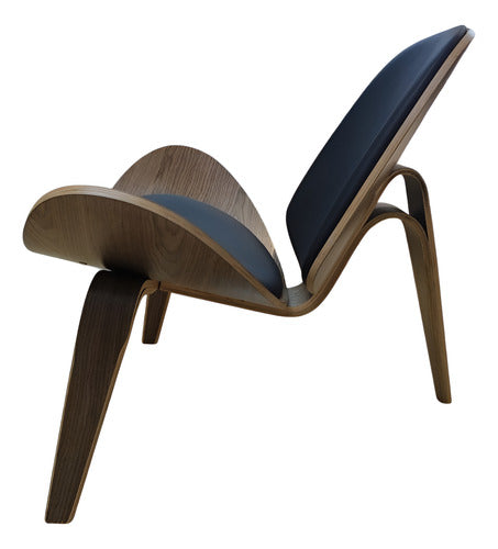 Sillón Vivendi Carl Hansen Diseño Moderno Living Comedor Css Marrón Hansen