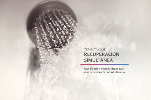 Termotanque Multigas Coppens 120 Litros Conexion Superior Color Blanco