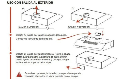 Extractor Purificador De Pared Liliana Purify Kp-991 Inox - Plateado
