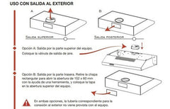 Extractor Purificador De Pared Liliana Purify Kp-991 Inox - Plateado