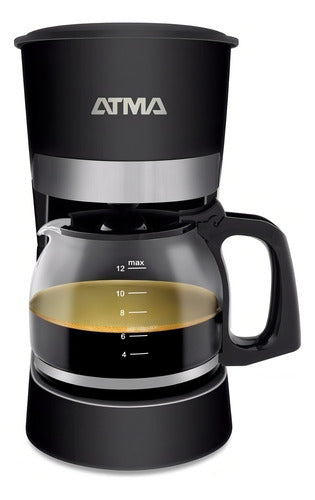 Cafetera De Filtro Atma Ca8143 Negra Semi Automática Color Negro