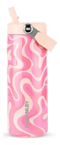 Vaso Botella Térmica Stanley Aerolight Flip Straw  De 473 Ml Rosa Lisa
