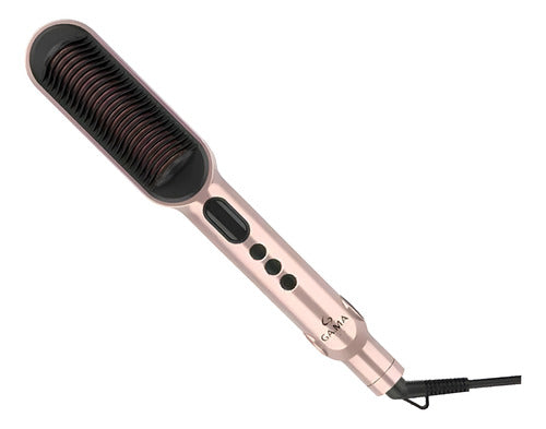 Planchita De Pelo Ga.ma Waver Y Brush Keration Led T220c Cts Rosa