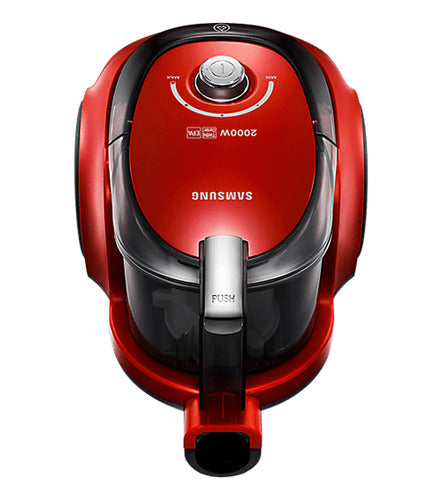 Aspiradora Samsung Sin Bolsa 2000 W Roja Vc20ccnmarf Color Rojo