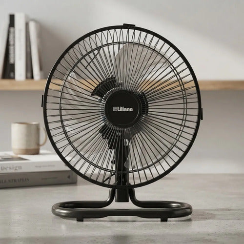 Ventilador De Pie Pared Turbo 3 En 1 Liliana Vp10m 60w 25.4 Cm Negro 3