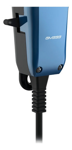 Cortadora De Pelo Gama Gm593 13 Piezas Profesional Magnetic Azul