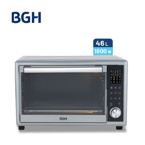 Horno Eléctrico Bgh 46 Litros Digital Silver Bhe46ds25i Gris Oscuro