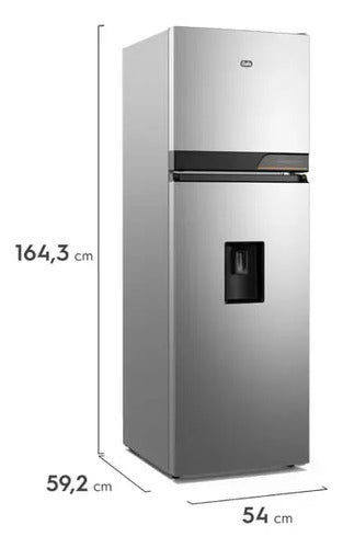 Heladera Gafa 257l No Frost Con Dispenser Agua Hgnw255p Plata
