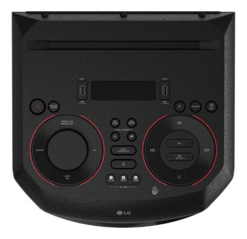 Torre Sonido Bluetooth LG Xboom Rn7 Dj Karaoke Super Bast Cc Negro