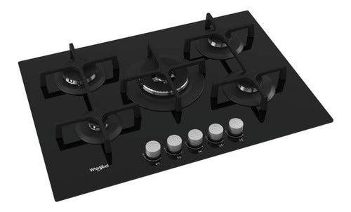 Anafe De Empotrar A Gas Vitrocerámico Whirlpool Goa-7523 Negro