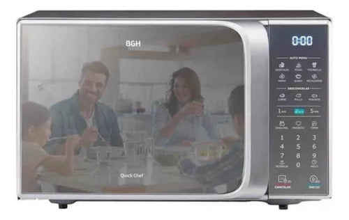 Microondas Digital Bgh Quick Chef B120ds20i Silver 20llts Cs