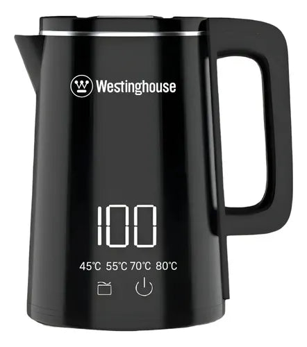 Pava Eléctrica Digital Control Temperatura 1.8l Tactil Westinghouse Wh-pe15006m Color Negro