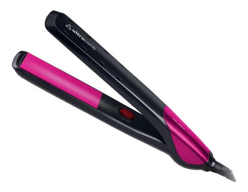 Planchita De Pelo Digital Tourmaline Ion Ultracomb Ap-4401 Negro/fucsia