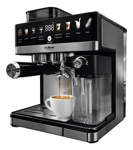 Cafetera Express Digital Liliana Grindbrew Ac995 1350w Negro
