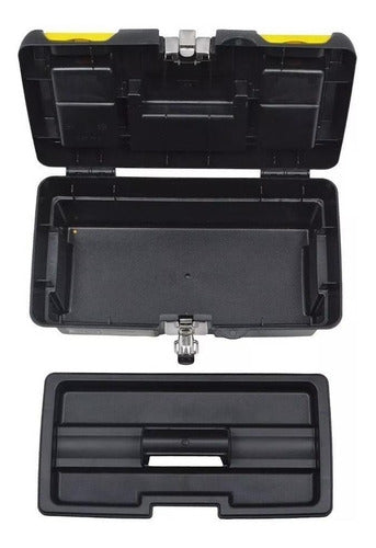Caja Plastica De Herramientas Stanley 16-013 Cierre Metalico Negro/amarillo